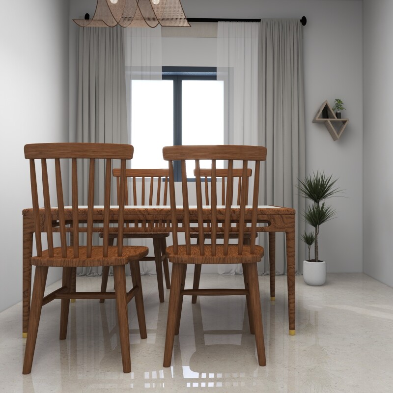 BH Engineered 4 Seater Dining Table - Buildhub