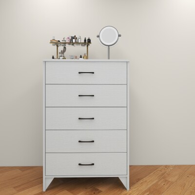 BH White Accent Wooden Cabinet