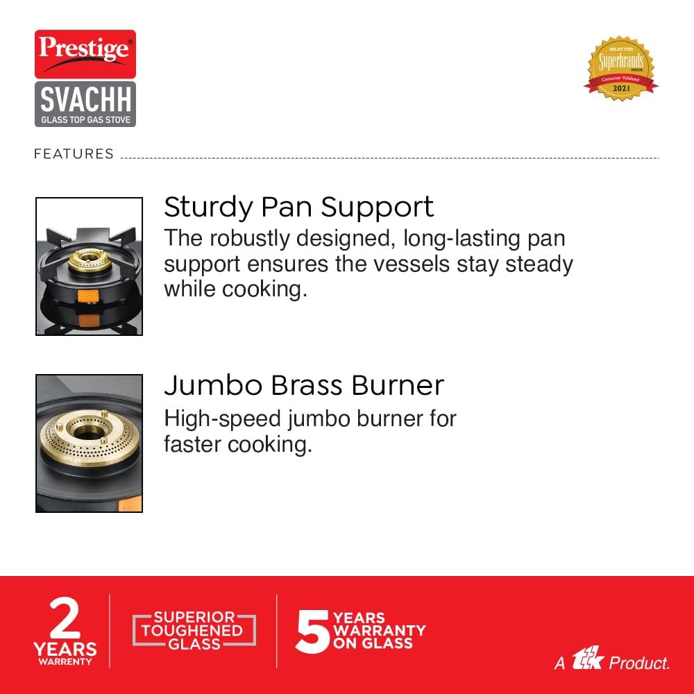 Prestige Svachh Duo 3B Gas Stove Buildhub