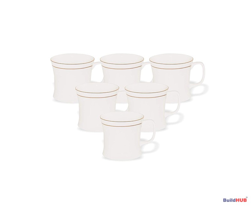 Clay Craft Tea Set 110 Gold Line (16 PCs) BuildHUB