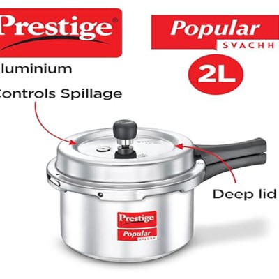 Prestige Popular Svachh Outer LId Pressure Cooker, 2L